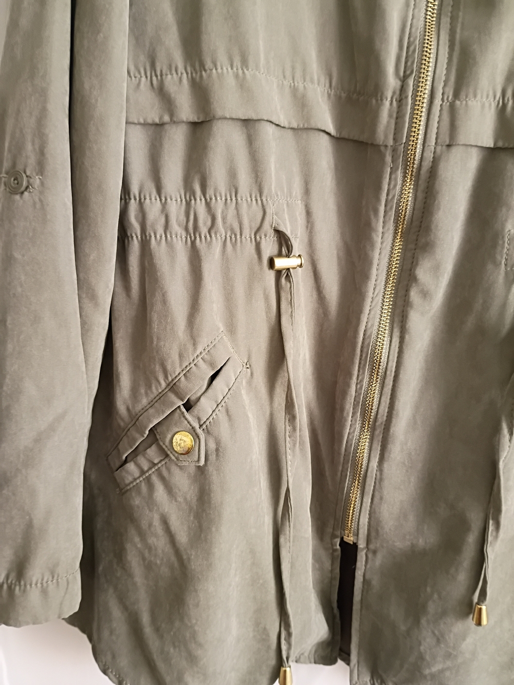 Maurices Olive Green Lightweight Jacket With a Hood. Size XXL - Picture 9 of 16
